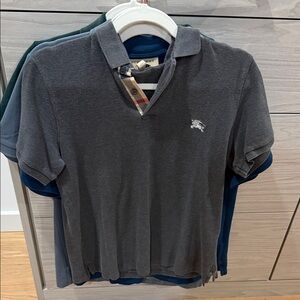 Burberry Charcoal Polo Shirt for Kids